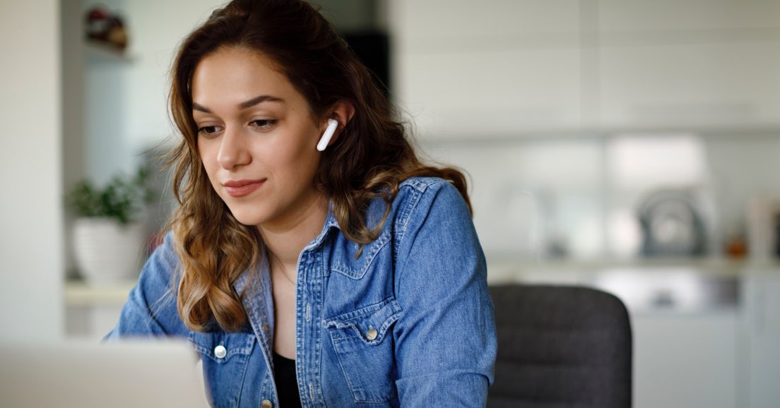 A doctor listening to the podcast about preparing for an alternative career